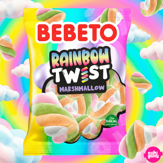 Bebeto Rainbow Twist vaníliás pillecukor 60 g