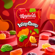 Maynards Bassetts Wine Gums vegyes gyümölcsízű rágós gumicukor 300 g