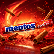 Mentos Cinnamon 38g – Fahéj Ízű Drazsé Rágós Középpel