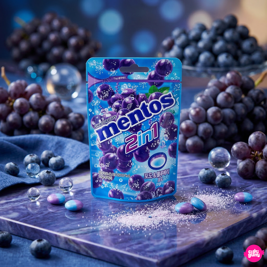 Mentos Szőlős szódás rágós cukorka 45 g