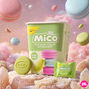 Mico Ice Cream Matcha Macaron Cookies 88 g – Matcha Fagyi Ízű Macaron Keksz