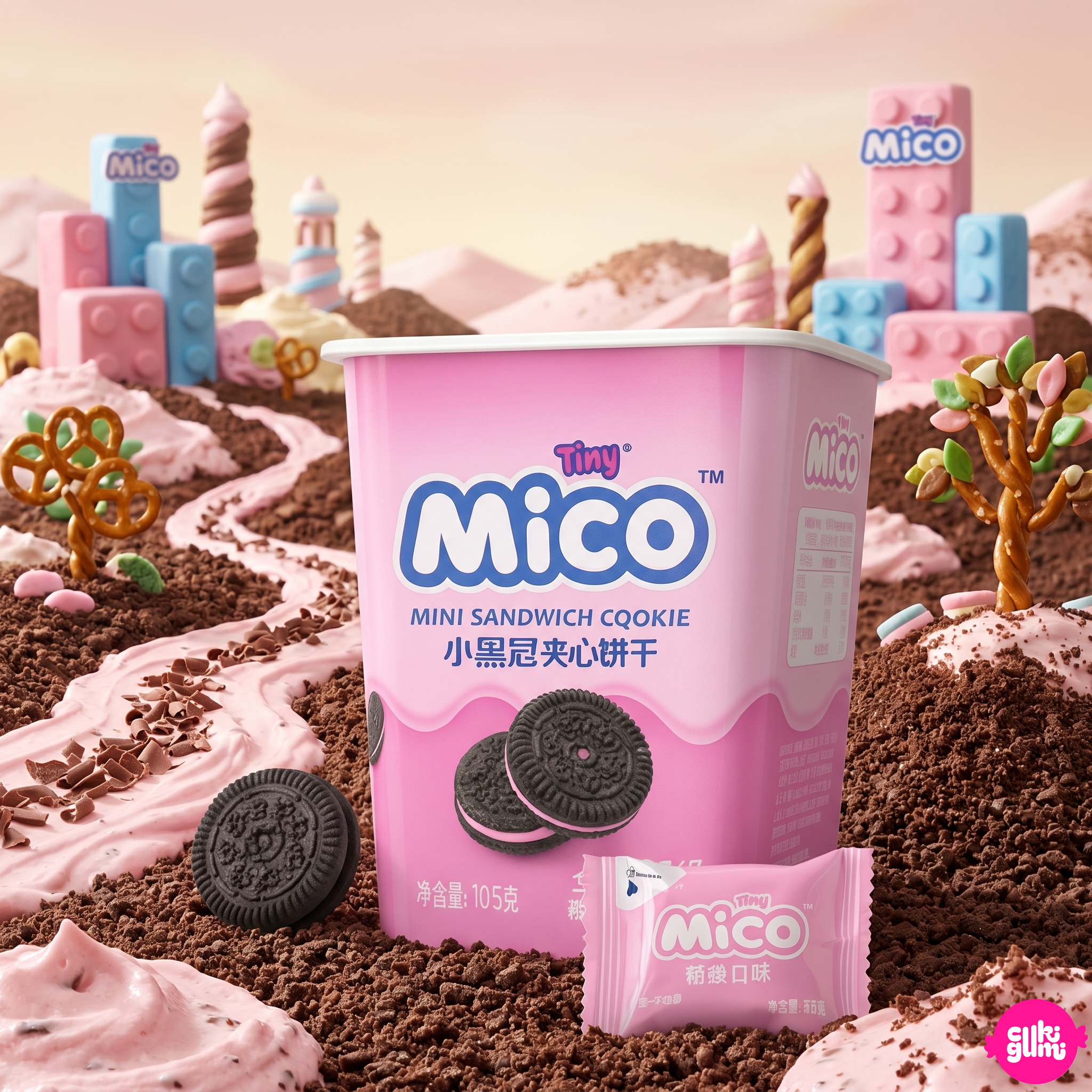 Mico Strawberry Yogurt Mini Cookies 88 g – Epres Joghurtos Mini Keksz