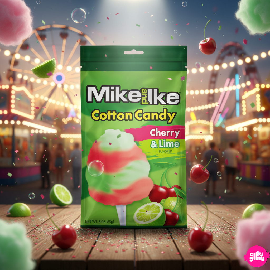 Mike and Ike Gyümölcsös Vattacukor Cherry & Lime 85g