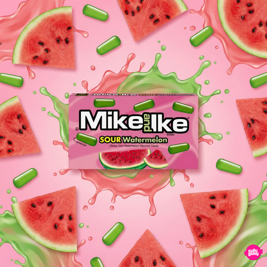 Mike and Ike Sour Watermelon – Savanyú Görögdinnyés Rágófalatok 22g