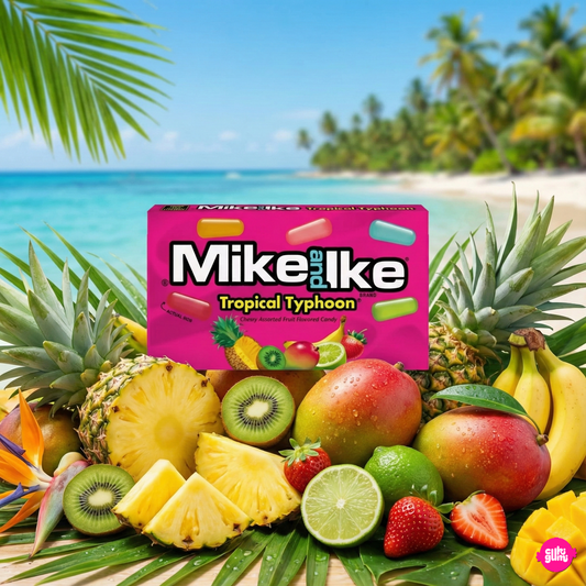 Mike and Ike Tropical Typhoon – Trópusi Gyümölcsös Rágófalatok 22g