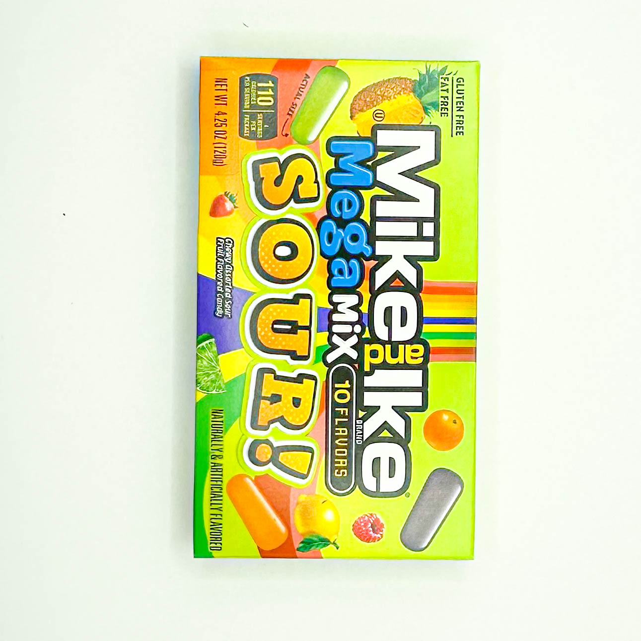 Mike and Ike Mega Mix Savanyú Gyümölcsös Cukorka 120g