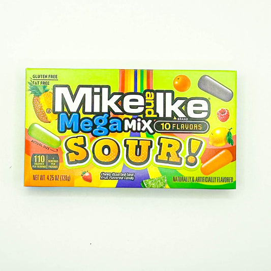 Mike and Ike Mega Mix Savanyú Gyümölcsös Cukorka 120g