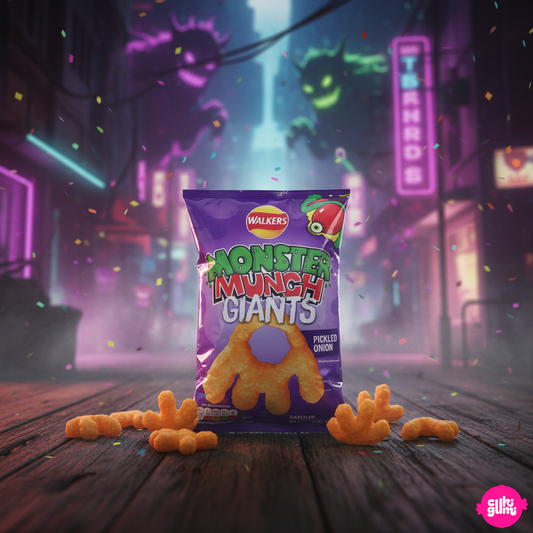 Walkers Monster Munch Giants – Savanyú Hagymás chips 85g