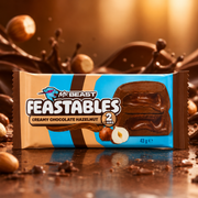Feastables mogyorókrémmel töltött tejcsokoladé 2 db, 40 g – MrBeast Creamy Chocolate Hazelnut Cups