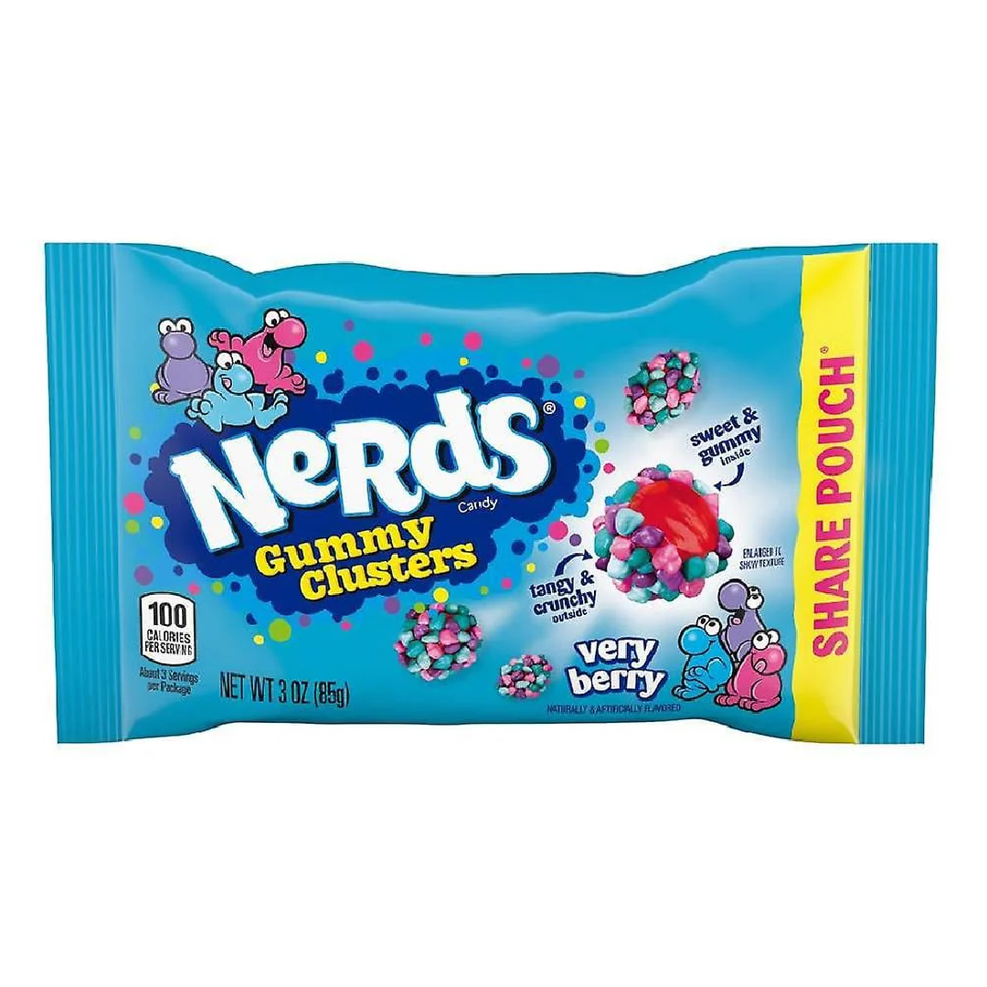 Nerds Gummy Clusters Very Berry 85g