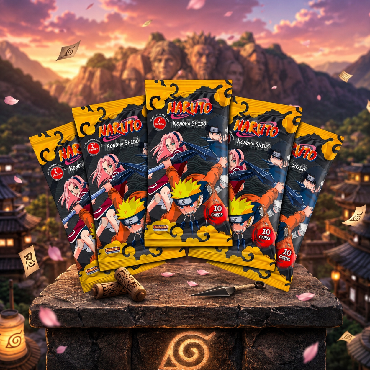 Naruto Mythos TCG: Konoha Shidō Booster Pack (2nd Edition) – Angol Nyelvű