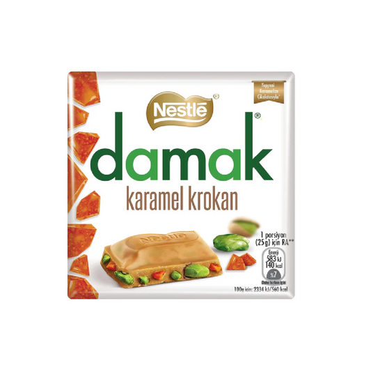 Nestlé Damak – Karamellás Pisztáciás Csokoládé 60g