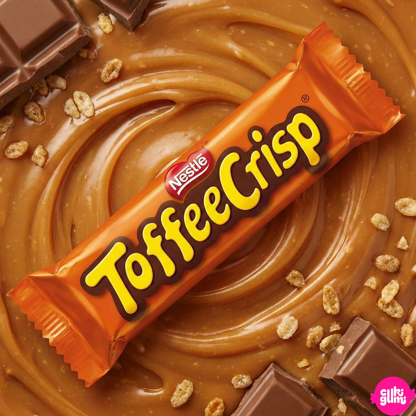 Nestlé Karamellás Ropogós Gabonás Tejcsokoládé Szelet 38 g