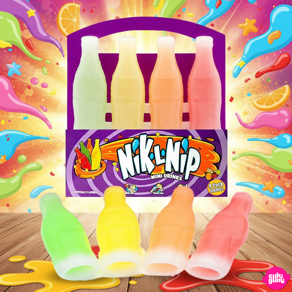 Nik-L-Nip Wax Candy Original – Gyümölcsízű viaszitalos cukorka (4db) 39g