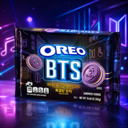 Oreo BTS barnacukros palacsinta ízű krémmel töltött keksz 303 g – Oreo BTS Brown Sugar Pancake