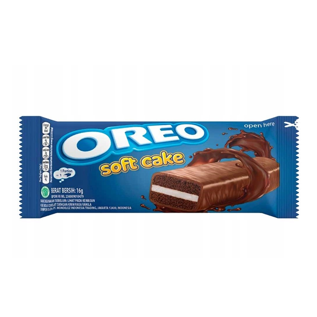 OREO Soft Cake Csokis piskóta vanília ízű krémmel töltve ajándék matricával 16g