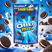 OREO Mini Snak-Saks 226 g - Mini kakaós szendvicskeksz krémtöltelékkel 226 g