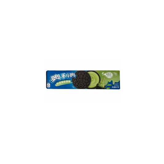 Oreo Matcha fagylalt ízesítésű krémmel töltött keksz 97g