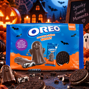 Oreo Filled Ghosts Cookies & Creme 198 g - OREO kekszdarabos krémtöltelékű kakaós szellemfigura 198 g