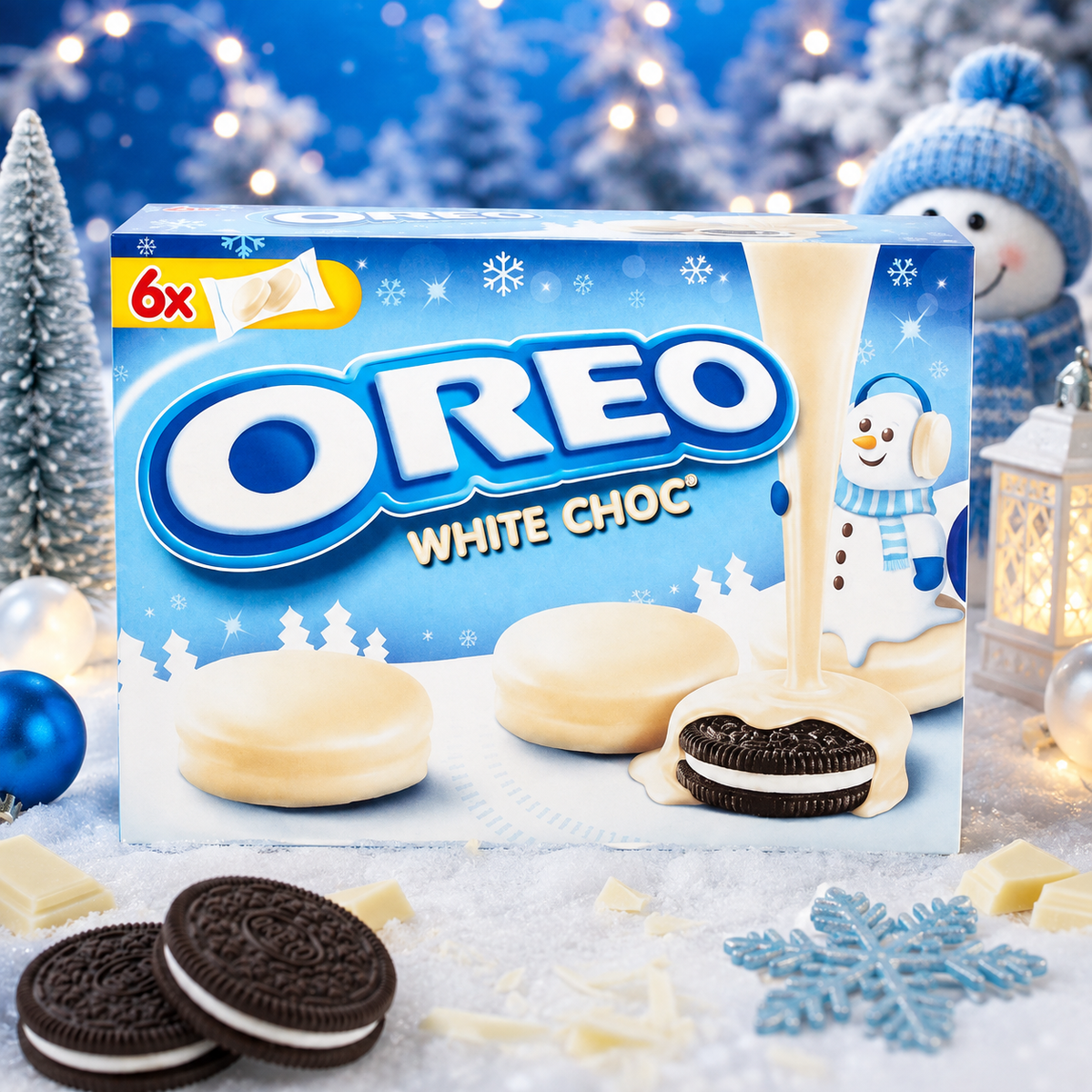 Oreo White Choc Fehér Bevonatos Kakaós Keksz Vaníliás Töltelékkel 246 g