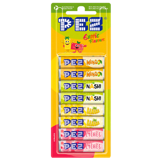 PEZ Trópusi Ízek Csomag 68g