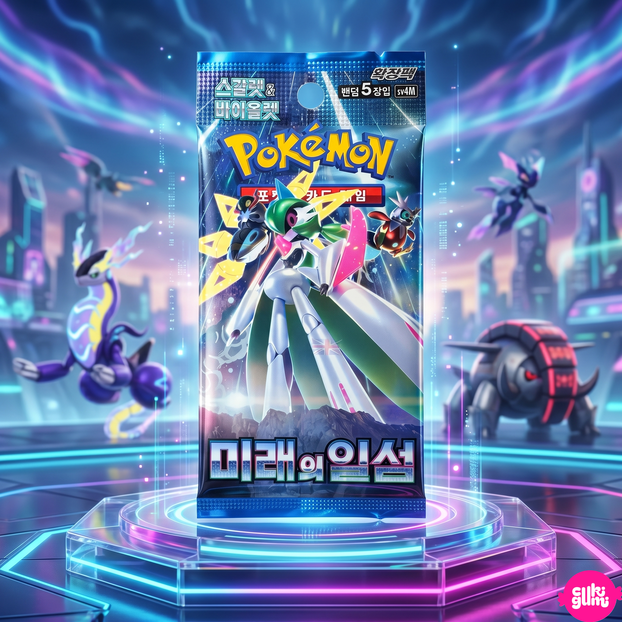 Pokémon Korean Future Flash Booster Pack – 5 kártyás koreai Pokémon csomag