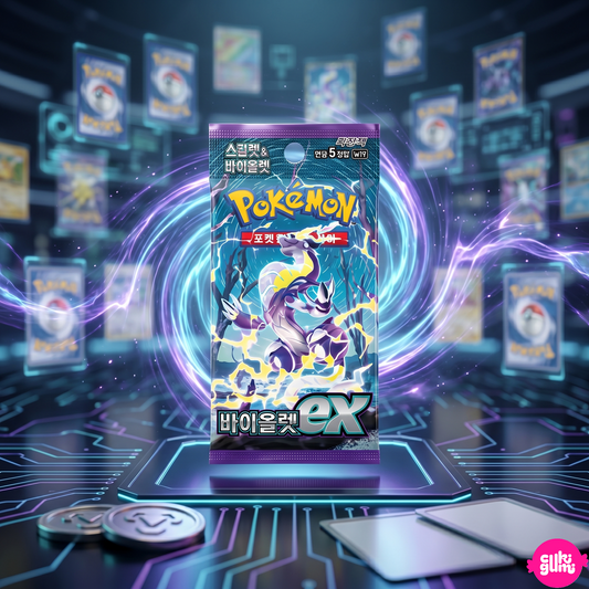 Pokémon Korean Violet ex Booster Pack – 5 kártyás koreai Pokémon csomag