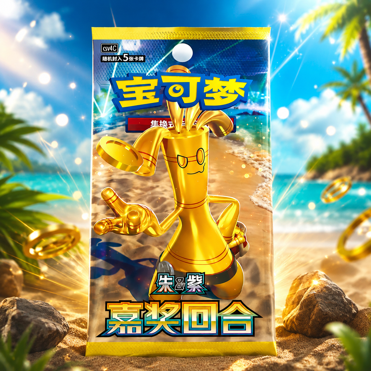 Pokémon Scarlet & Violet Bonus Round – Egyszerűsített Kínai Booster Csomag (CSV6.5C)