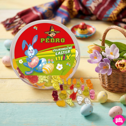 Pedro Húsvéti Gyümölcsös Gumicukor Mix 400 g