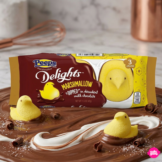 Peeps Csokibevonatos pillecukor csibék 3 db 42 g