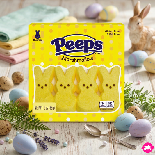Peeps Sárga pillecukor nyuszik 8 db 85 g