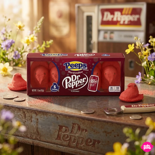 Peeps Dr Pepper ízű pillecukor csibék 5 db 42 g