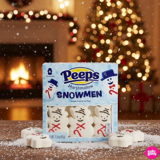 Peeps Marshmallow Snowmen – Karácsonyi hóember pillecukor 6 darabos csomag 85g