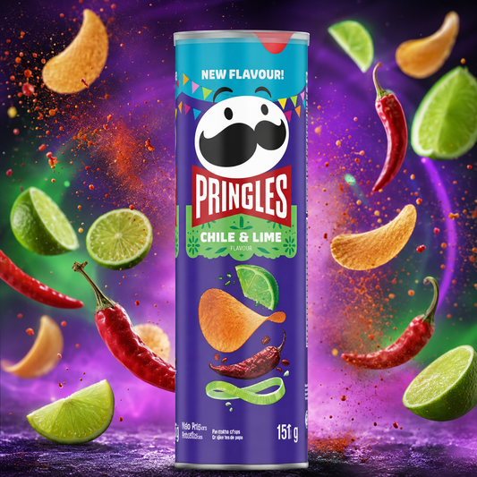 Pringles Chile & Lime 156g – Chilis-Limeos Burgonyachips