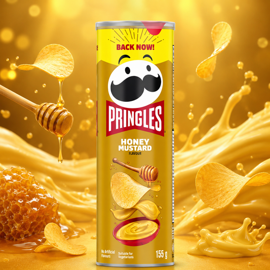 Pringles Honey Mustard 156g – Mézes Mustáros Burgonyachips