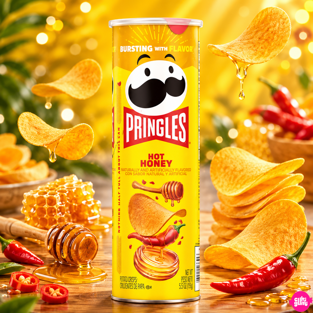 Pringles Hot Honey 158 g – Mézes Chilis Burgonyachips
