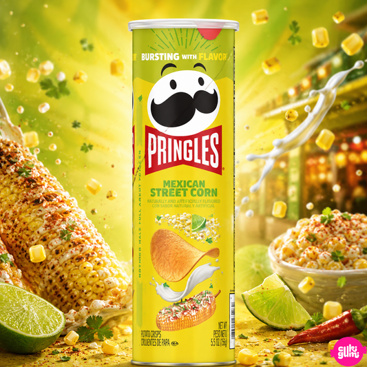 Pringles Mexican Street Corn 158 g – Mexikói Kukoricás Burgonyachips