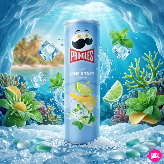Pringles Refreshing Lime Cheese Tart 110 g – Lime-os Sajttorta Ízű Burgonyachips