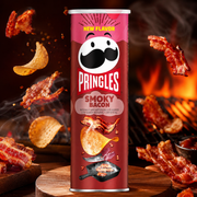Pringles füstös bacon ízű chips 158 g – Pringles Smoky Bacon