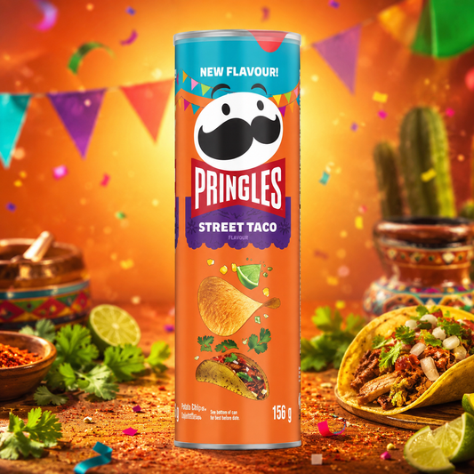 Pringles Street Taco 156g – Taco Ízű Burgonyachips