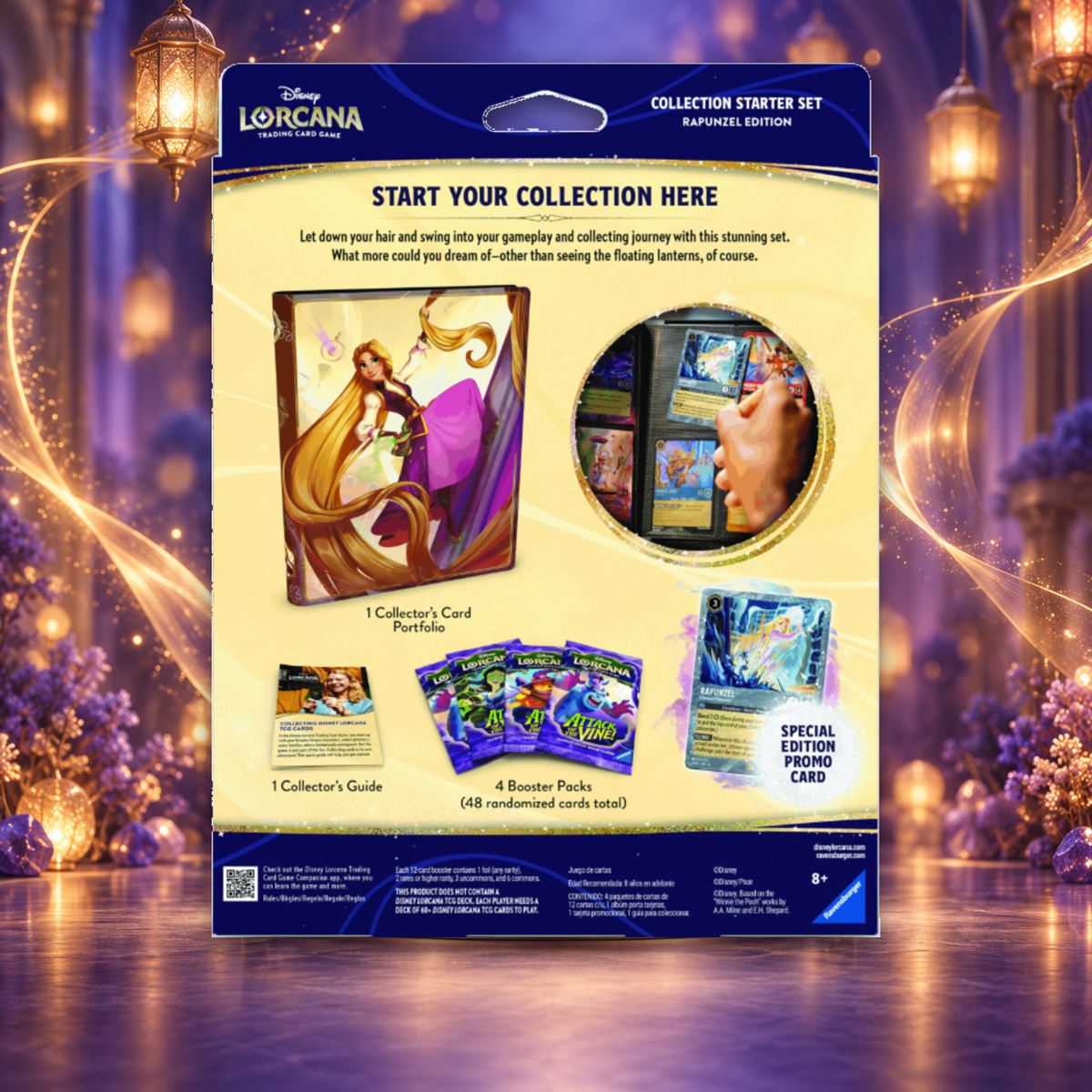 Disney Lorcana TCG: Attack of the Vine! Collection Starter Set – Rapunzel Edition – Angol nyelvű gyűjtői kezdőszett
