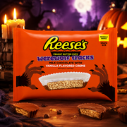 Reese’s Werewolf Tracks földimogyoróvajas cup tejcsokoladés és vanilía ízű bevonattal 265 g – Peanut Butter Cups Werewolf Tracks