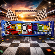 Riegelein Choco-Cars autó formájú tejcsokoladé figurák 8 db, 88 g – Fairtrade