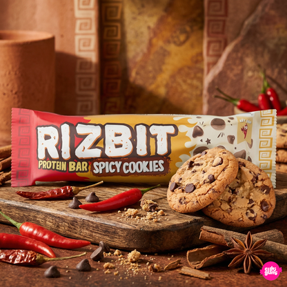 Rizbit Protein Bar Spicy Cookies 45 g - Csípős keksz ízű fehérjeszelet