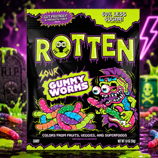 Rotten Gummy Worms Sour 50g – Savanyú Gumicukor Kukacok