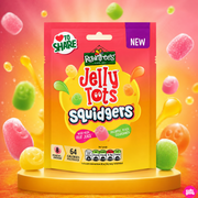 Rowntree's Jelly Tots Squidgers 120 g – Gyümölcsízű Gumicukor