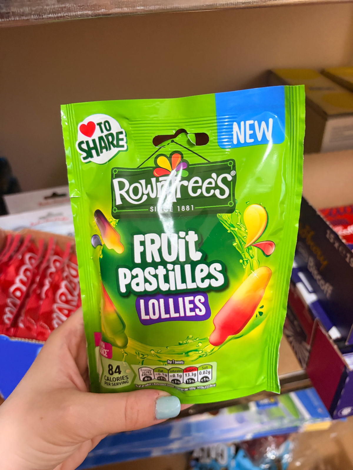 Rowntree's Fruit Pastilles Lollies 130g – Gyümölcsös Gumicukor Nyalóka
