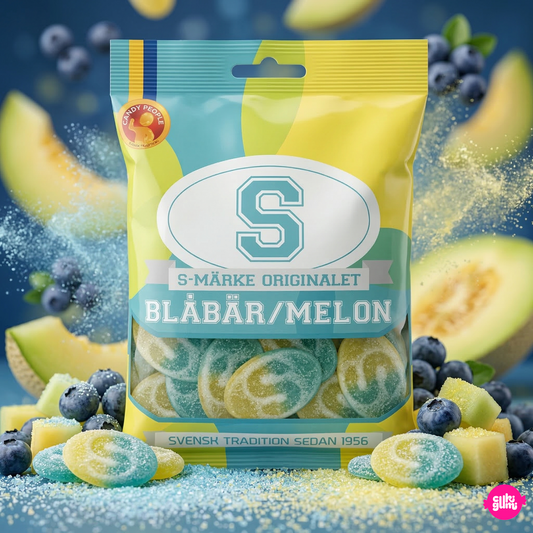 S-Märke Savanyú dinnyés-áfonyás gumicukor 80 g