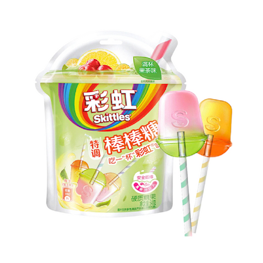 Skittles Fruit Tea Lolly – Gyümölcstea ízesítésű nyalóka 54g
