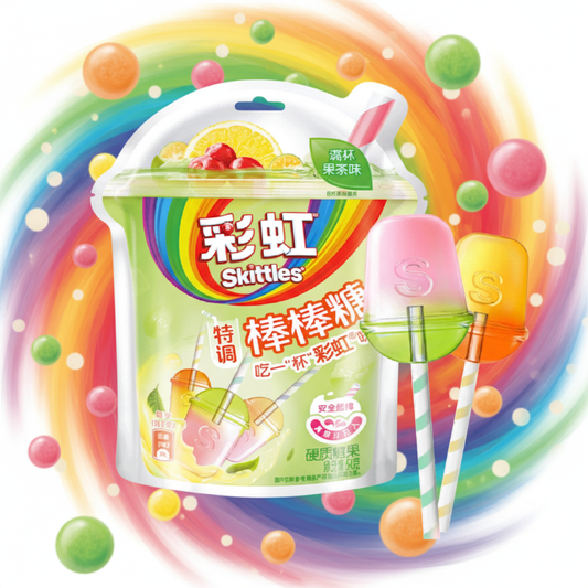 Skittles Fruit Tea Lolly – Gyümölcstea ízesítésű nyalóka 54g